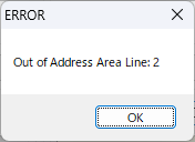out of area