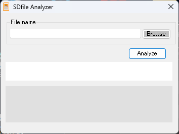 sd file analyzer